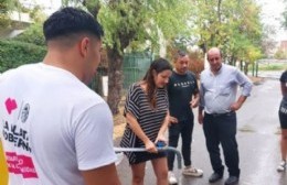 Concejales de Juntos estuvieron en la entrega de agua en Barrio PAMI