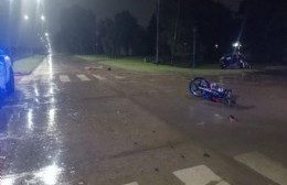 13 y 606: Dos motociclistas heridos en un accidente de tránsito