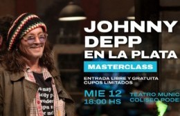 Johnny Depp en La Plata: la Municipalidad invita a participar de la masterclass