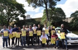Garro se reunió con taxistas y remiseros para combatir el transporte ilegal