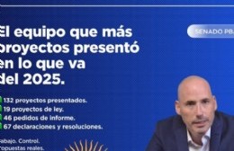 Chubito Leguizamón uno de los senadores que presentó este año