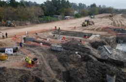 La ciudad: Avanza la obra de la bajada de la Autopista en City Bell