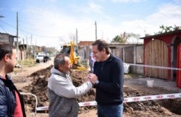 Avanza una importante obra de cloacas que beneficiará a 2.500 vecinos en Altos de San Lorenzo