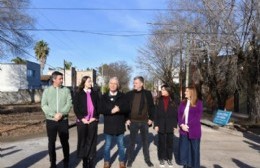 Alak visitó Ringuelet para inaugurar una obra hidráulica