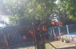 Tarde de terror durante el incendio de un predio