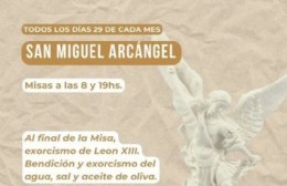 Actividad de la Parroquia Medalla Milagrosa: Hoy misa de San Miguel Arcángel