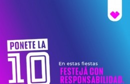 Ponete la 10 y festejá de manera responsable