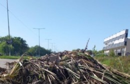 Trabajos en los zanjones de avenida 13 desde la Delegación de Altos de San Lorenzo