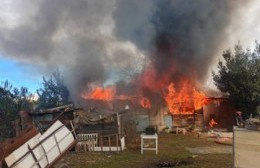 Una familia perdió todo en un incendio en Villa Montoro