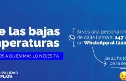 Bajas temperaturas: Activan programa de protección de personas en situación de calle