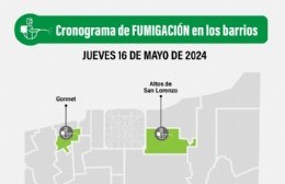La fumigación contra el dengue desembarca en Gonnet y Altos de San Lorenzo