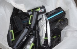 El Municipio promovió la recuperación de más de 700 kilos de cartuchos y tóners