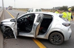 Se accidentó en la Autopista La Plata Buenos Aires la "joya" Chávez