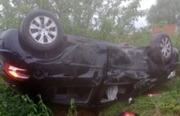 Murió un joven que había chocado y volcado en 117 y 609