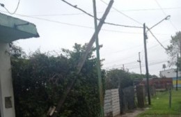 Continúa estando el poste quebrado en 125 entre 609 y 610