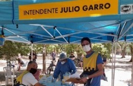 Testeos en el gazebo de Julio Garro