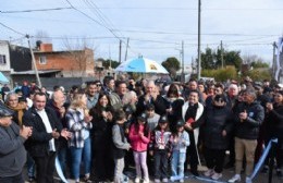 Alak inauguró nuevo asfalto y obras hidráulicas para San Lorenzo